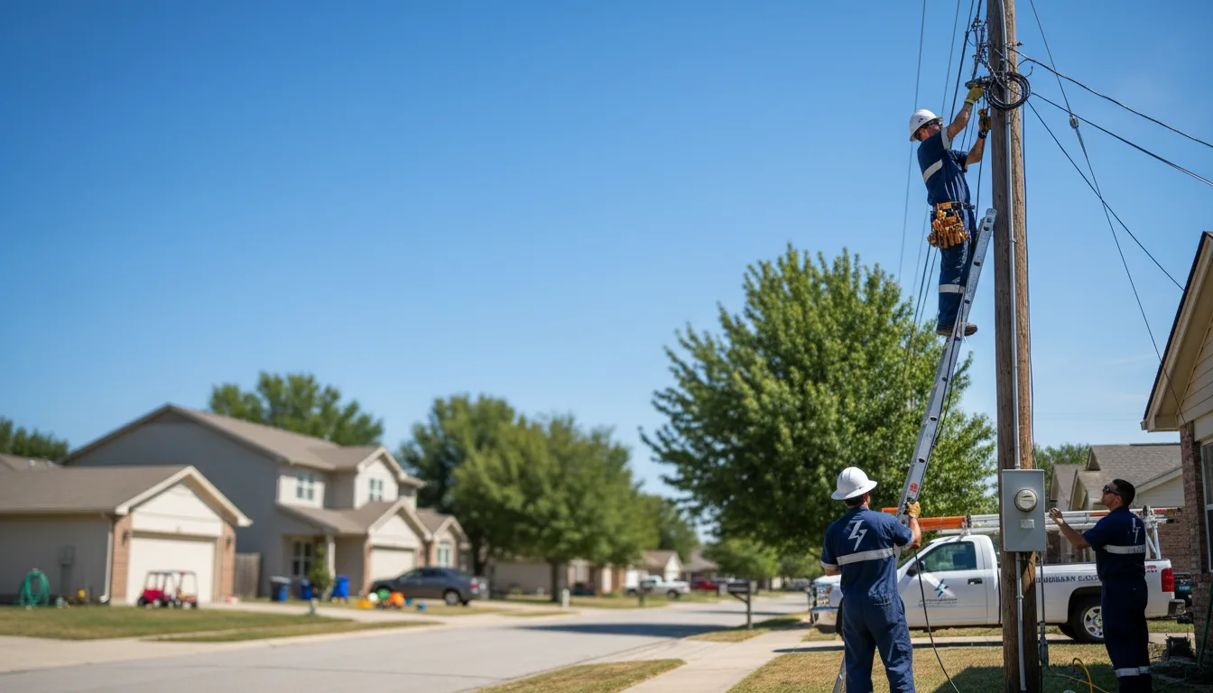 Residential electrician providing installation services in Stratford, NY